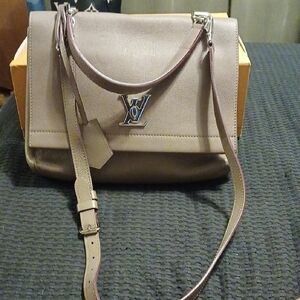 Louis Vuitton Brown Leather Shoulder Bag